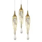 Подвесной светильник Delight Collection P68009L-3/R gold Goddess Tears