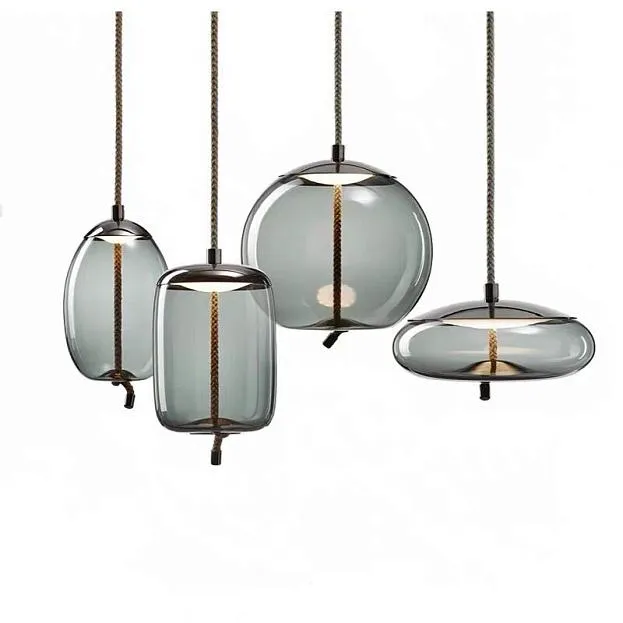 Подвесной светильник KNOT Small Gray glass ImperiumLoft 148256-22 40.2633