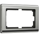 Рамка для двойной розетки Werkel W0081602 (глянцевый никель) a051003 Metallic