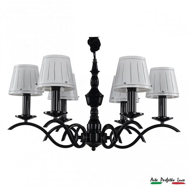 Люстра с абажурами Arte Perfetto Luce APL2232150/6 BLACK