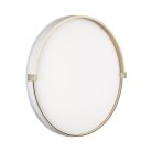 Светильник пластик/белый/золотой LED 48Вт 3000/4000/6000К D390 IP43 CCT Sonex 7646/DLN OLIDI WHITE