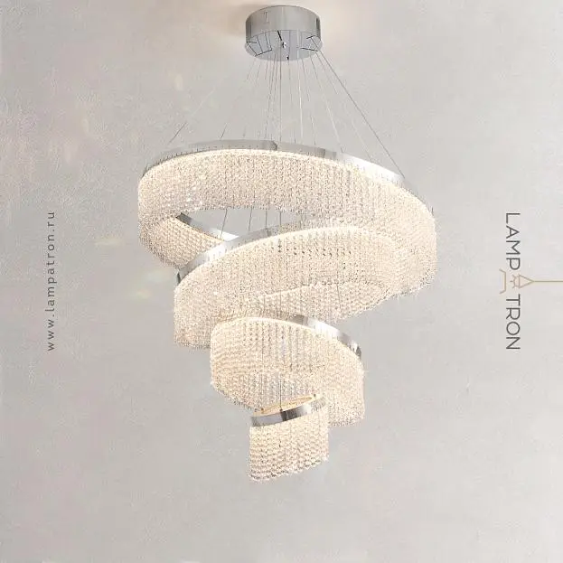Кольцевые люстры и светильники MELCHIOR 4 кольца. Lampatron 8502-23487 Кольцевые люстры и светильники MELCHIOR 4 кольца. Lampatron 8502-23487