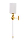 Бра Crystal Lux Mirabella AP1 Gold/White