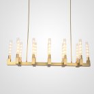 Люстра Canelle Linear Chandelier 12 Modern Brass 84598-22 ImperiumLoft