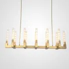 Люстра Canelle Linear Chandelier 12 Modern Brass 84598-22 ImperiumLoft