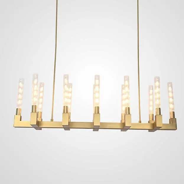 Люстра Canelle Linear Chandelier 12 Modern Brass 84598-22 ImperiumLoft Люстра Canelle Linear Chandelier 12 Modern Brass 84598-22 ImperiumLoft