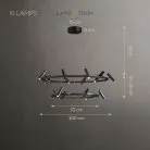 Кольцевые люстры и светильники LEEDS RING 10+6 ламп (два кольца) Lampatron 8277-22568