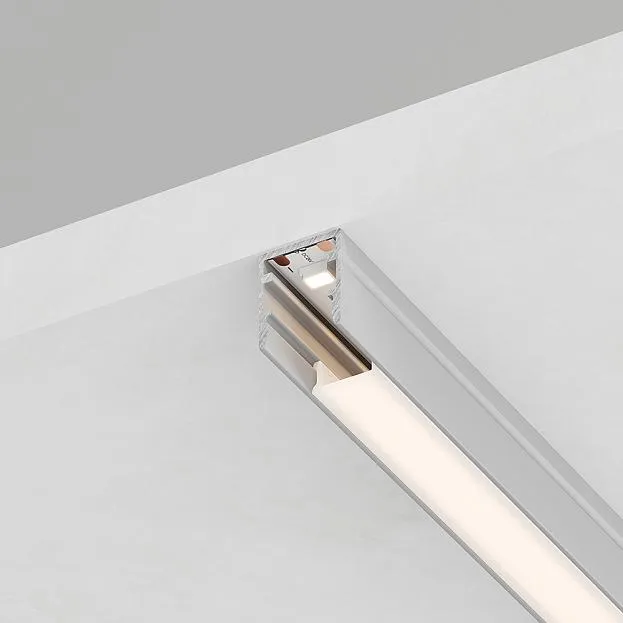 Профиль алюминиевый накладной, 10х10мм, серебро, CAB243 2м Feron 52151