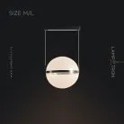 Подвесной светильник NICLIS Размер M. Цвет Черный Lampatron 7614-21292