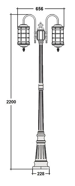 Наземный фонарь Oasis Light 81209A/10 down cover Gb BARSELONA