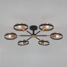 Потолочная люстра Eurosvet 70121/6 черный a052341 Gallo