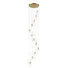 Светильник подвесной Золотистый/Прозрачный LED 12*3W 3000K ST-Luce SL6114.203.12 CASCATO