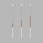 Подвесной светодиодный светильник Ledron HL012 Wooden 175 White