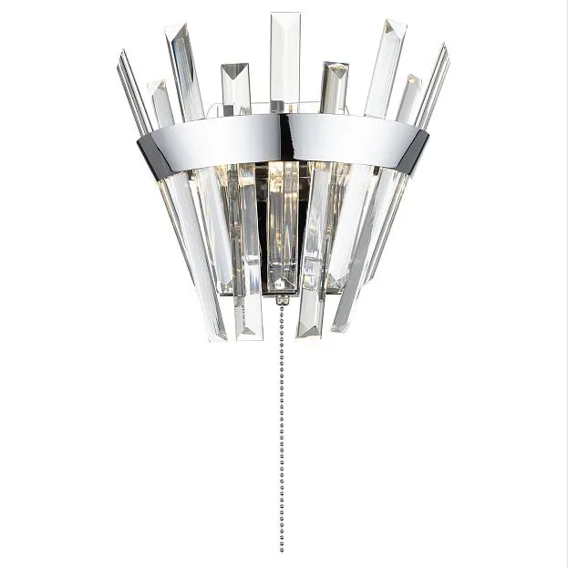 Бра хрустальное с выключателем Хром Citilux CL307310 Вестерос Бра хрустальное с выключателем Хром Citilux CL307310 Вестерос