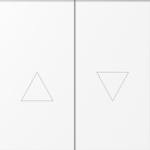 Клавиша 2-я со стрелками для жалюзи, глянцевый белы Donel DS29403 S08