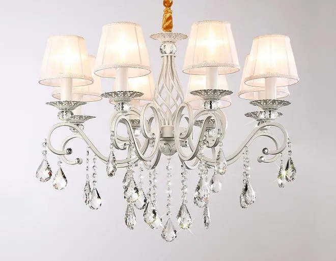 Подвесная люстра с абажурами и хрусталем Ambrella light TR4548 Traditional