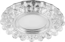 Светильник встраиваемый с белой LED подсветкой потолочный MR16 G5.3 прозрачный Feron 28892 CD909