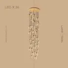 Готовая комбинация светильников KARI 36 ламп. Цвет Латунь Lampatron 5946-15807