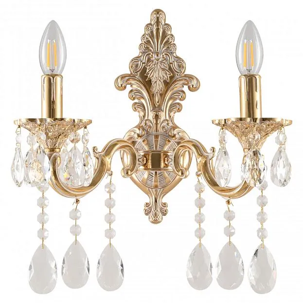 Бра с хрустальными подвесками Bohemia Ivele Crystal AL7801B14/2/175 A GW