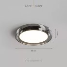 Потолочный светильник SCOTT C Модель А. Цвет черный+дымчато-серый Lampatron scott-a-black 8631-24108