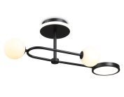 Потолочный светодиодный светильник со сменной лампой и пультом управления Ambrella light FL66223/3 BK
