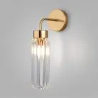 Настенный светильник со стеклянным плафоном Eurosvet 60163/1 латунь a065760 Gilian