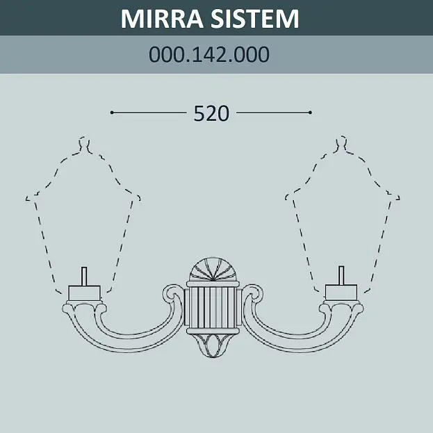 Консоль для паркового фонаря FUMAGALLI MIRRA SYS 000.142.000.A0 Консоль для паркового фонаря FUMAGALLI MIRRA SYS 000.142.000.A0