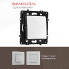 Выключатель одноклавишный, 10AX 250V Arte Milano 217.30-1.silver am
