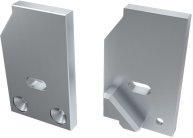 Заглушка Arlight 026734 ALM-Glass-10 левая с отверстием