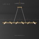 Реечный, рядный светильник LIVEIG B 6 ламп Lampatron 5716-14963