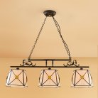 Подвесной светильник с бежевыми абажурами Citilux CL409233 Дрезден