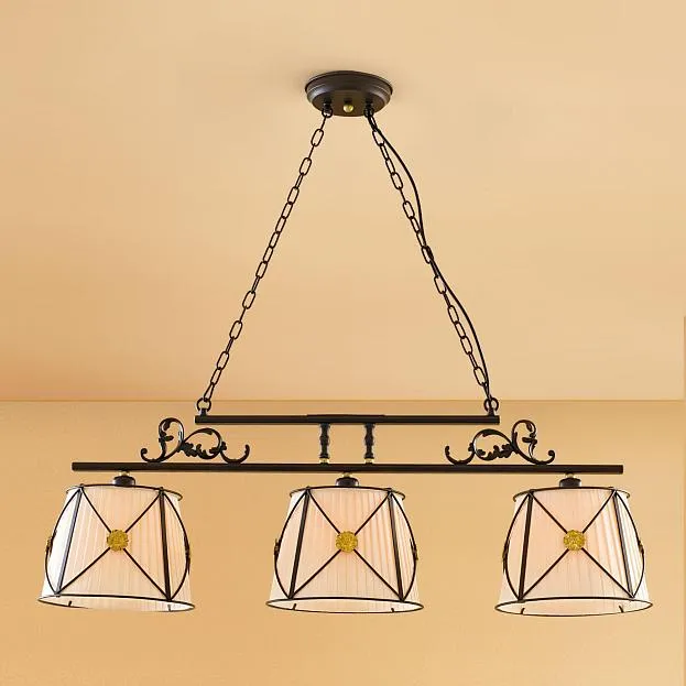 Подвесной светильник с бежевыми абажурами Citilux CL409233 Дрезден