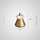 Настольная лампа LEK Тип A. Цвет латунь Lampatron f-lek-a-brass 8857-25000