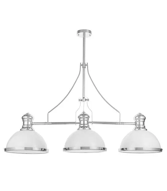 Cветильник на штанге Lumina Deco LDP 710-3 WT+CHR Ettore Cветильник на штанге Lumina Deco LDP 710-3 WT+CHR Ettore