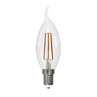 Лампочка светодиодная Uniel LED-CW35-9W/3000K/E14/CL PLS02WH картон