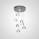 Подвесной светильник METEORA 7 ламп + 1 в основании. Lampatron 1267-2086