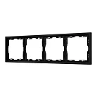 Рамка пластиковая FRM-NOBE-SFPL-4-BK Arlight 054224