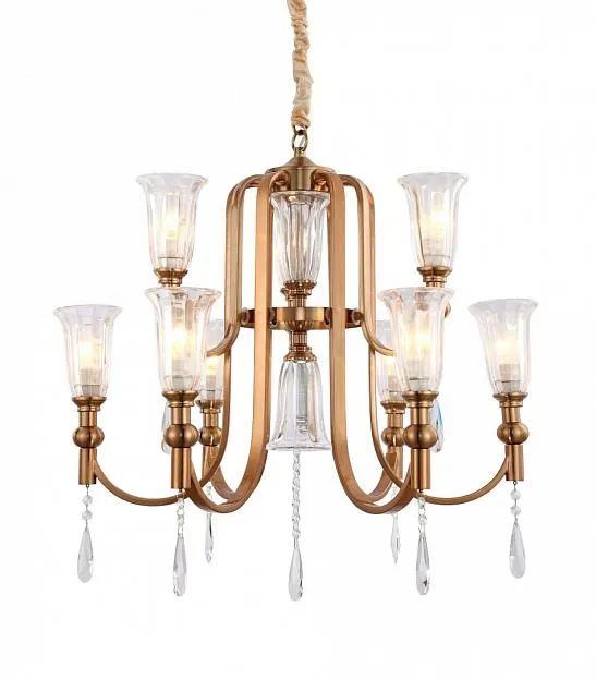 Подвесная люстра Lumina Deco LDP 8041-6+3 S.GD Rionella Подвесная люстра Lumina Deco LDP 8041-6+3 S.GD Rionella