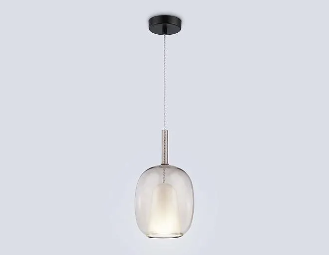 Подвесной светильник Ambrella light LH11125 BK/WH/TI черный/белый/янтарь E27 max 60W D175*310