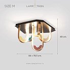 Потолочная люстра VITRAGE CH Размер M (5 источников) Lampatron 8180-22389