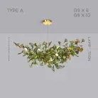 Люстра ELLING Тип A. 10 ламп. Цвет зеленый Lampatron 7220-19814