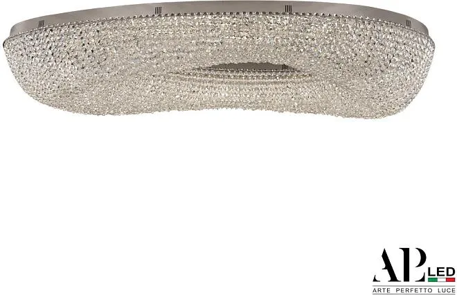 Люстра светодиодная хрустальная APL LED SH523.2.120.A.Ni.4000 Sicilia Люстра светодиодная хрустальная APL LED SH523.2.120.A.Ni.4000 Sicilia