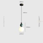 Подвесной светильник SONDRE 1 подвес. Цвет зеленый мрамор + черный Lampatron 8912-25214