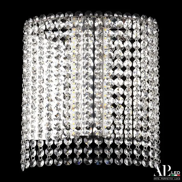 Бра светодиодные хрустальные APL LED SH500.B5.25-27.A.Ni.4000 Sicilia Бра светодиодные хрустальные APL LED SH500.B5.25-27.A.Ni.4000 Sicilia