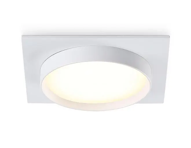 Светильник встраиваемый белый GX53 110*110*35 Ambrella light TN5229 WH