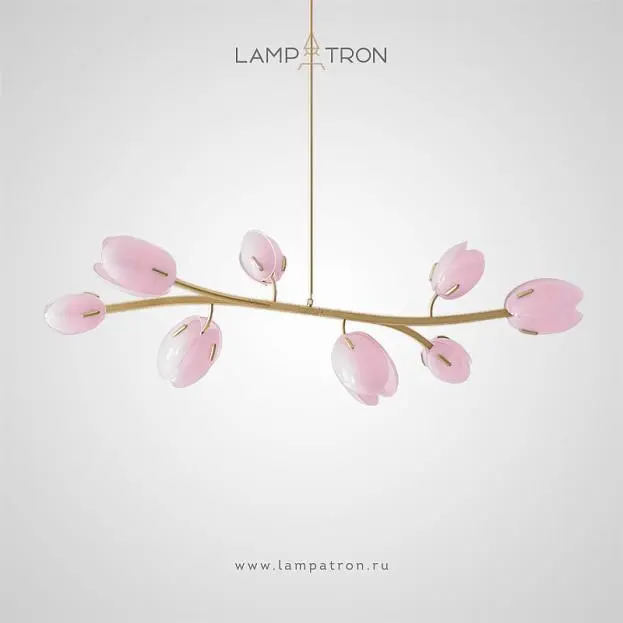 Реечный, рядный светильник LELLE L Цвет: Розовая пудра Lampatron 8169-22364 Реечный, рядный светильник LELLE L Цвет: Розовая пудра Lampatron 8169-22364