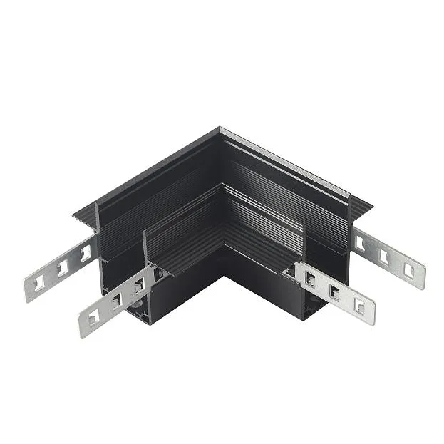 Соединитель для магнитного встраиваемого шинопровода для ГКЛ12,5 мм угловой Crystal Lux CLT 0.223 11 BL SPACE