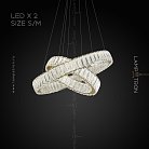 Кольцевые люстры и светильники BELLA X Два кольца. 60 + 80 см Lampatron 6334-17032