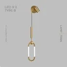 Бра FINNUR WALL Тип B. 2 лампы Lampatron 7790-21972