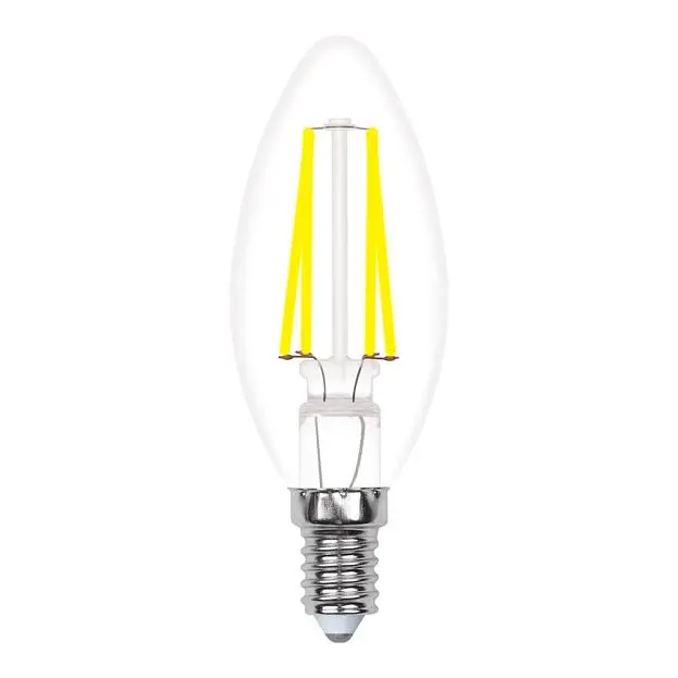 Лампочка светодиодная Uniel LED-C35-5W/WW/E14/CL/MB GLM10TR картон Лампочка светодиодная Uniel LED-C35-5W/WW/E14/CL/MB GLM10TR картон